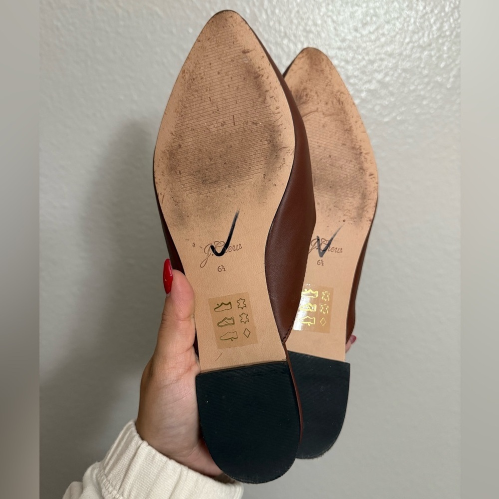 J. Crew Pointed-toe slides in leather - image 8